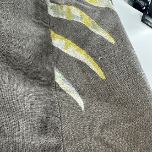 Patagonia Garden Island Palm Leaf Print Tie Waist Shorts in Marrow Gray Sz L NEW - Picture 7 of 10